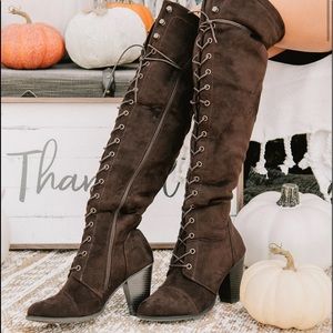 NanaMacs Thigh High Lace Boots